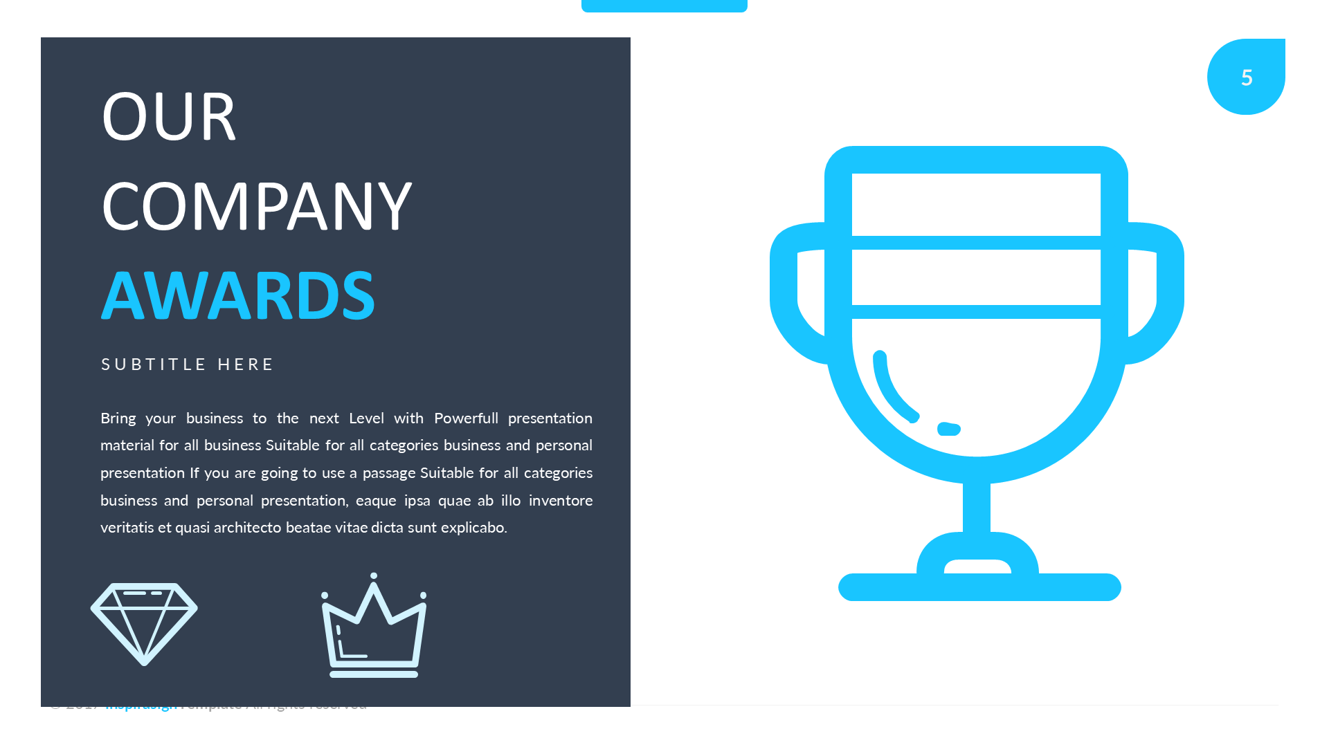 Startup Blue slide 5